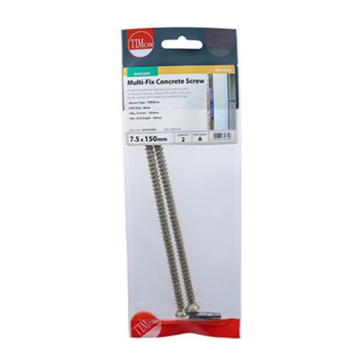Picture of Multi-Fix Concrete Screw ZYP 7.5 x 150mm (Pack of 2)
