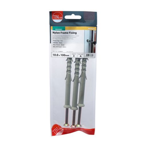 Picture of Nylon Frame Fixing Zinc 10.0 x 100 (Pack of 3)