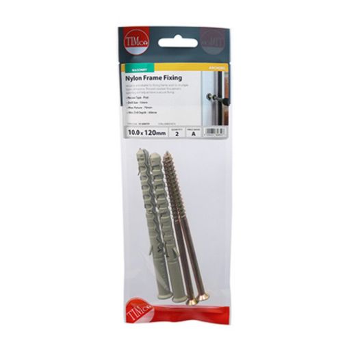 Picture of Nylon Frame Fixing Zinc 10.0 x 120 (Pack of 2)