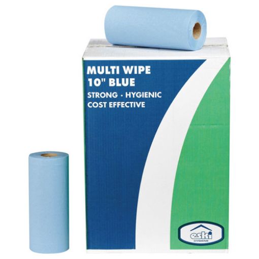 Picture of Eski 2-Ply Blue Roll 10" 100 Sheets 400 x 250mm