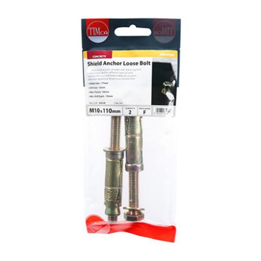 Picture of Shield Anchor Loose Bolt ZYP M10:50L (M10 x 110) (Pack of 2)