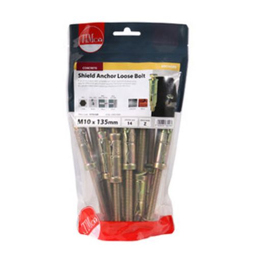 Picture of Shield Anchor Loose Bolt ZYP M10:75L (M10 x 135) (Pack of 14)