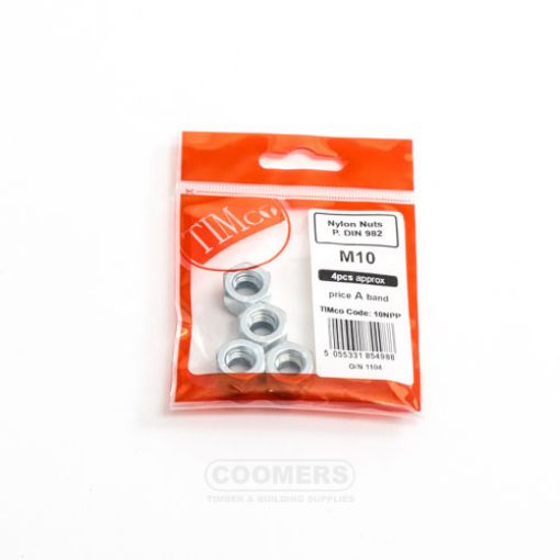 Picture of Nylon Insert Nuts Zinc M10 (Bag of 4)