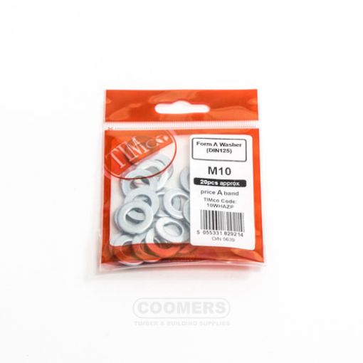 Picture of Flat Washer Zinc M10 (Bag of 20)