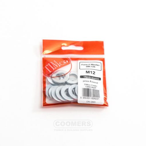 Picture of Flat Washer Zinc M12 (Bag of 15)