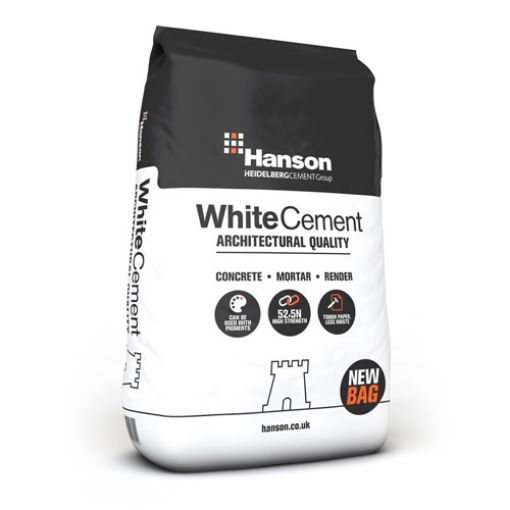 Picture of Hanson White Cement in Paper Bag 25KG