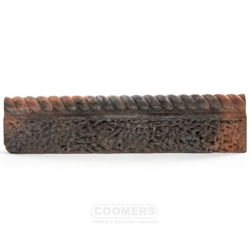 Picture of Bradstone Rustic Rope Top Edging Antique Red 600 x 150 x 50mm