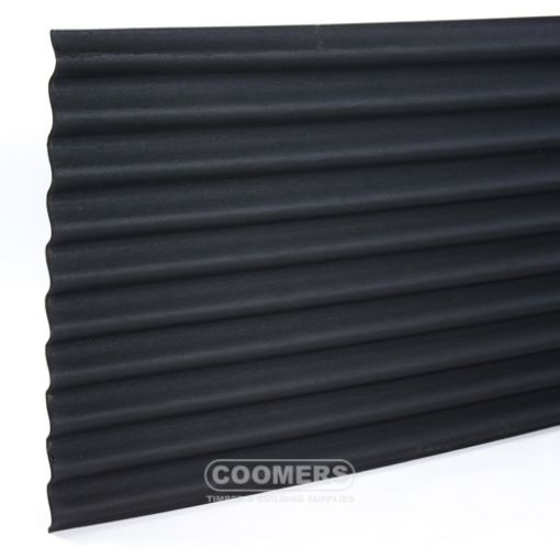 Picture of Coroline Corrugated Bitumen Sheet Black 2000 x 950 x 2.6mm