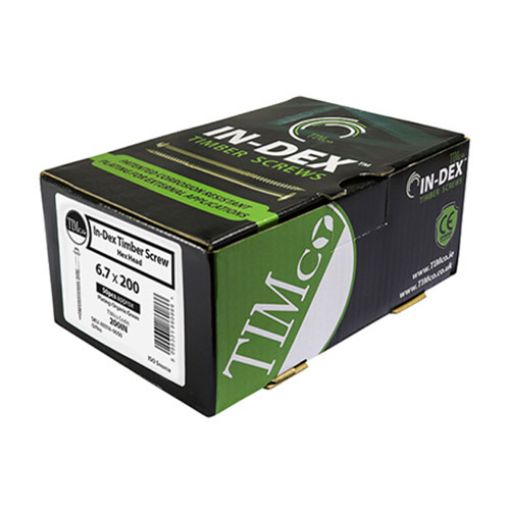 Picture of Hex Head Timber Screw Green 6.7 x 200mm (Box of 50)