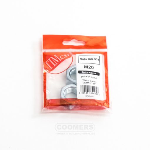 Picture of Hex Full Nut Zinc M20 (Bag of 2)