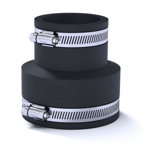 Picture of PVC 304 Black Adaptor Coupling 113-135mm/107-115mm