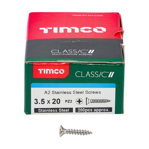 Picture of A2 Stainless Steel Screws 3.5 x 20mm (Box of 200)