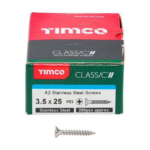 Picture of A2 Stainless Steel Screws 3.5 x 25mm (Box of 200)