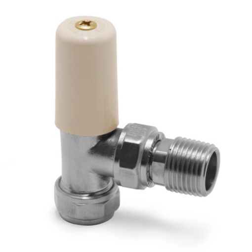 Picture of Terrier Lockshield Angle Radiator Valve 15mm x 1/2"