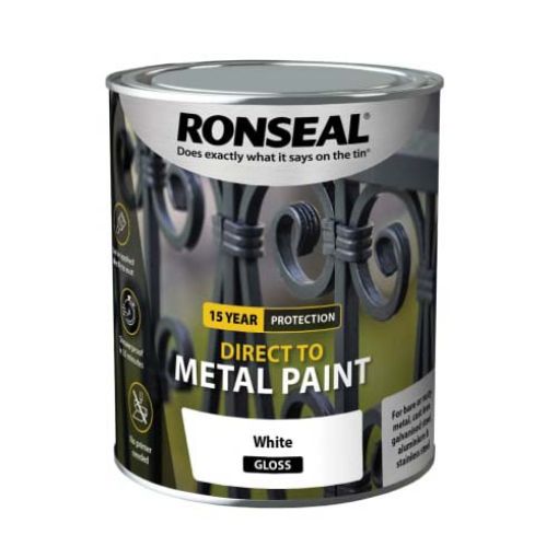 Picture of Ronseal Direct To Metal White Gloss 750ml