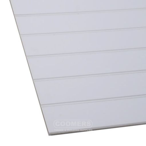 Picture of White Primed Profiled MR MDF Long Grain 9 x 2440 x 1220mm