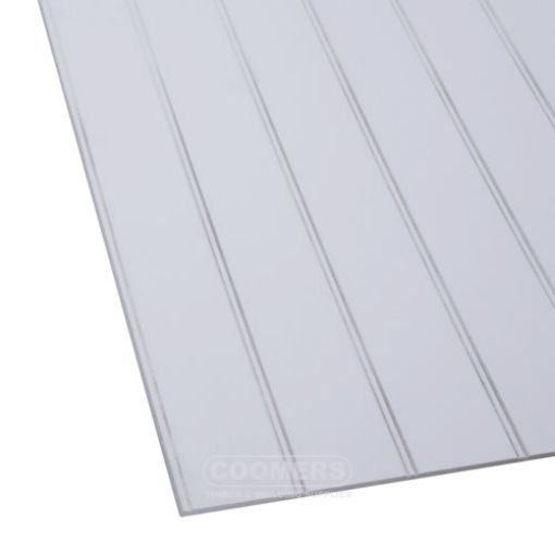 Picture of White Primed Profiled MR MDF Short Grain 9 x 2440 x 1220mm