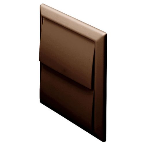 Picture of System 100 Rigid Duct Outlet With Gravity Flap Brown