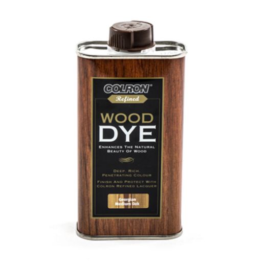Picture of Colron Refined Wood Dye Georgian Medium Oak 250ml