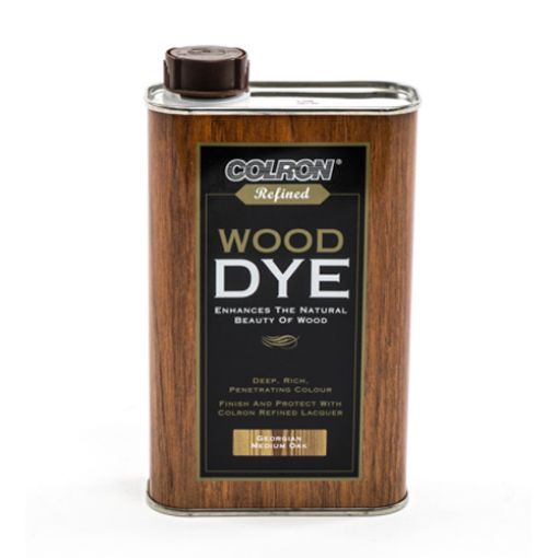 Picture of Colron Refined Wood Dye Georgian Medium Oak 500ml