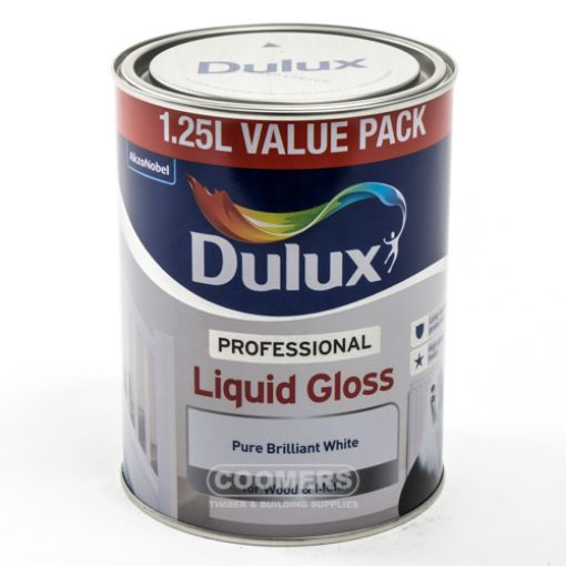 Picture of Dulux Professional Liquid Gloss Pure Brilliant White 1.25Ltr