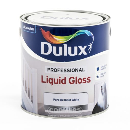 Picture of Dulux Professional Liquid Gloss Pure Brilliant White 2.5Ltr