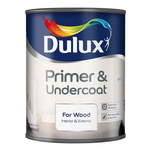 Picture of Dulux Primer and Undercoat For Wood 750ml