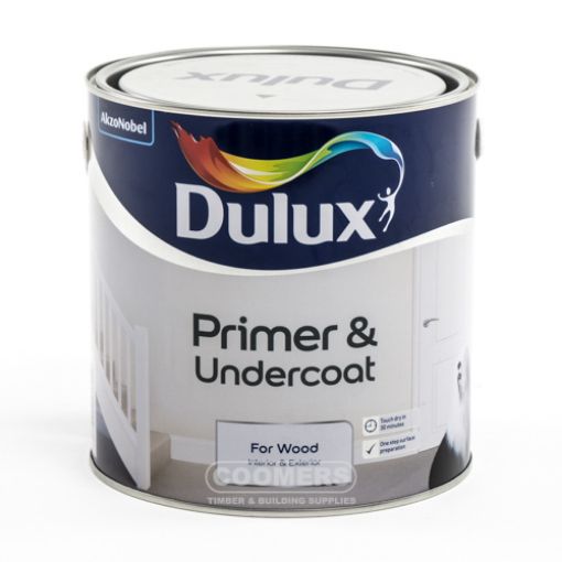 Picture of Dulux Primer and Undercoat For Wood 2.5Ltr