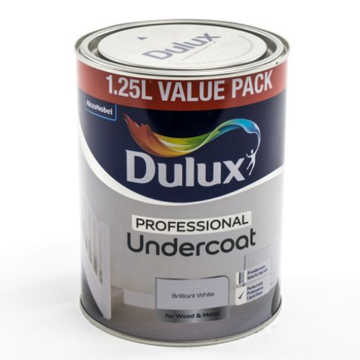 Picture of Dulux Professional Undercoat Brilliant White 1.25Ltr
