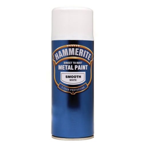 Picture of Hammerite Aerosol Smooth Direct To Rust White 400ml
