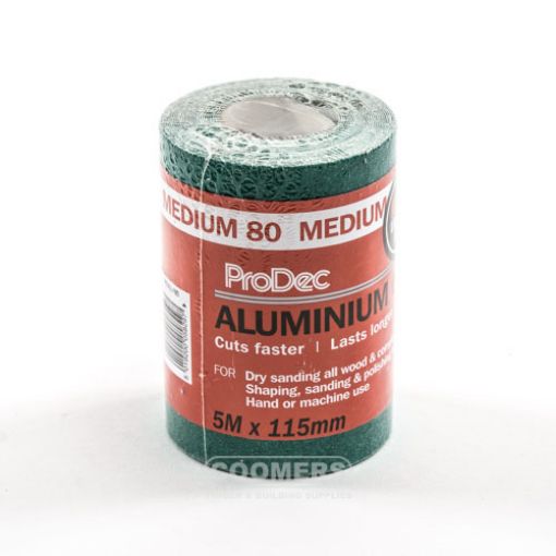 Picture of Prodec Aluminium Oxide Paper P80 Grit 5Mtr