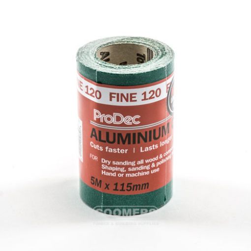 Picture of Prodec Aluminium Oxide Paper P120 Grit 5Mtr