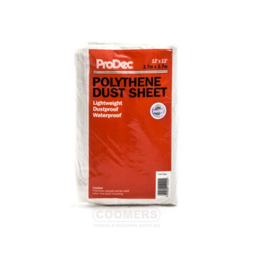 Picture of Prodec Polythene Dust Sheet 3.7 x 3.7Mtr
