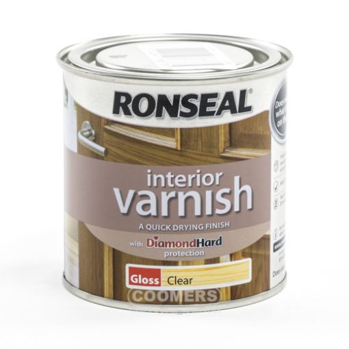 Picture of Ronseal Interior Varnish Gloss Clear 250ml