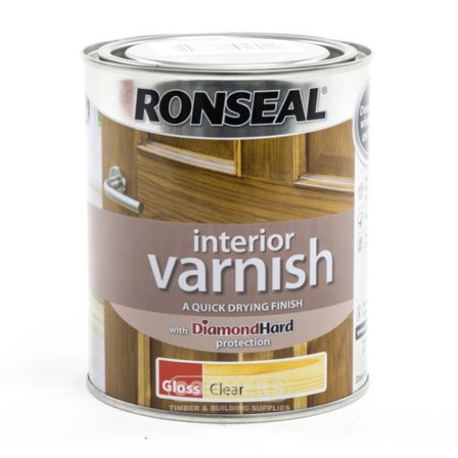 Picture of Ronseal Interior Varnish Gloss Clear 750ml