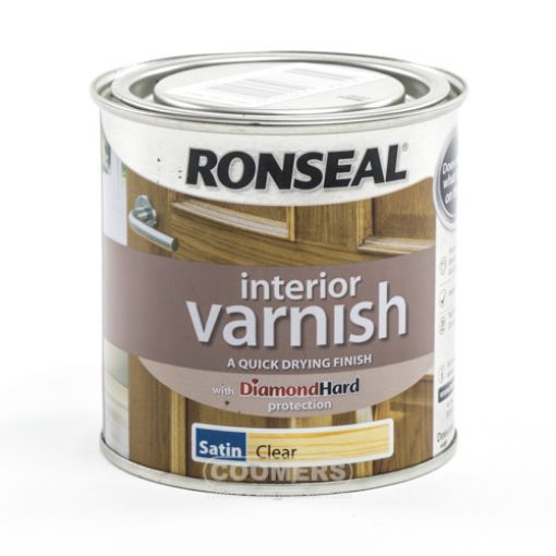 Picture of Ronseal Interior Varnish Satin Clear 250ml