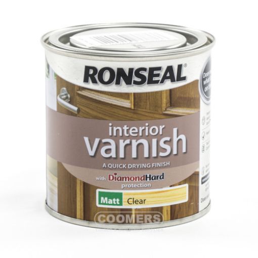 Picture of Ronseal Interior Varnish Matt Clear 250ml