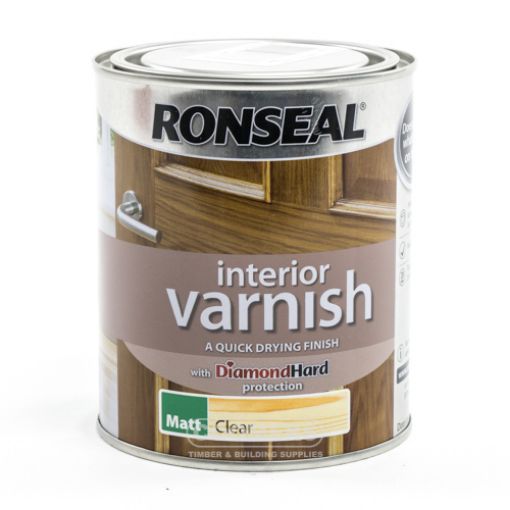 Picture of Ronseal Interior Varnish Matt Clear 750ml