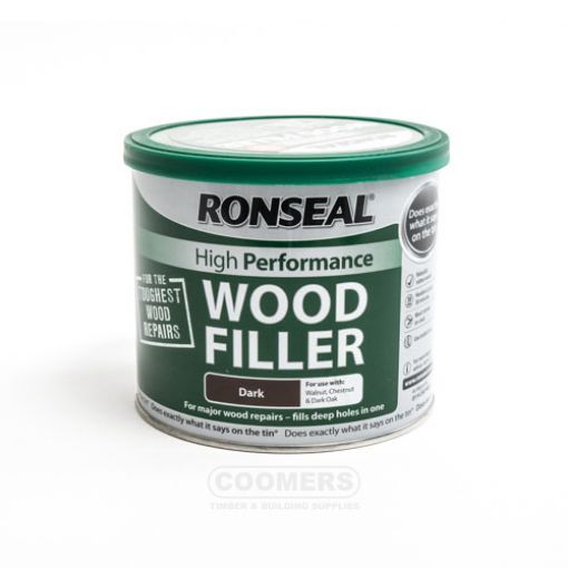 Picture of Ronseal High Performance Wood Filler Dark 550g