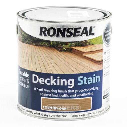 Picture of Ronseal Decking Stain Country Oak 2.5Ltr