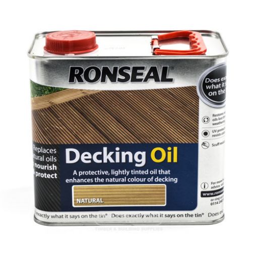Picture of Ronseal Decking Oil Natural 2.5Ltr