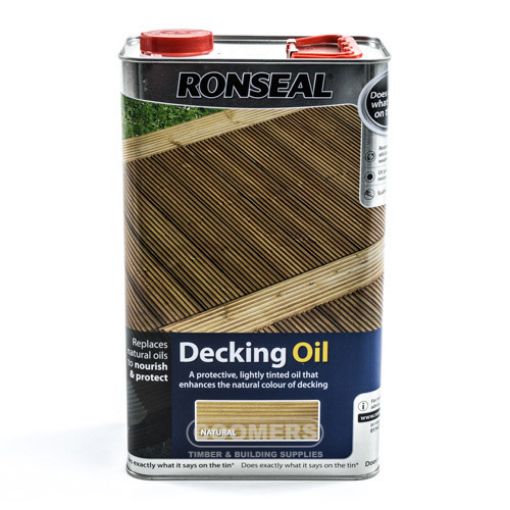 Picture of Ronseal Decking Oil Natural 5Ltr