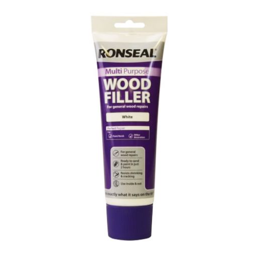 Picture of Ronseal Multi Purpose Wood Filler White Tube 325g