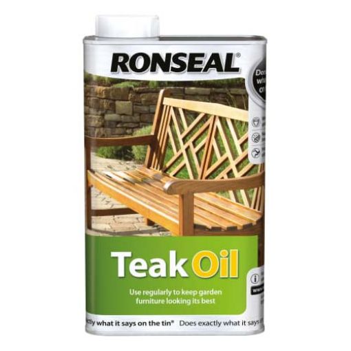Picture of Ronseal Garden Furniture Teak Oil Can 1Ltr
