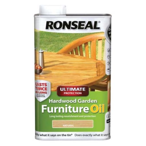 Picture of Ultimate Protection Hardwood Garden Furniture Oil Natural 1Ltr
