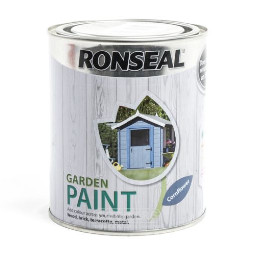 Picture of Ronseal Garden Paint Cornflower 750ml