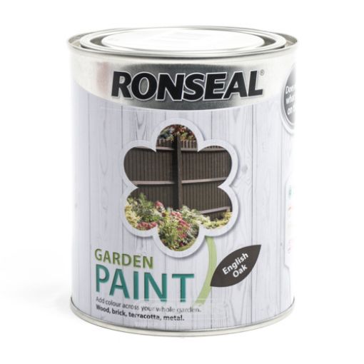 Picture of Ronseal Garden Paint English Oak 750ml