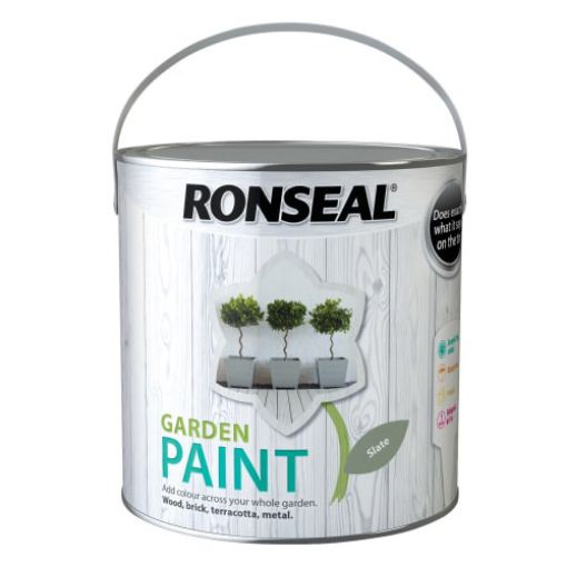 Picture of Ronseal Garden Paint Slate 2.5Ltr