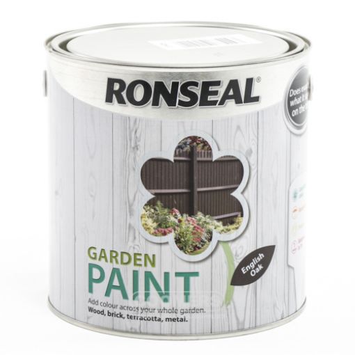Picture of Ronseal Garden Paint English Oak 2.5Ltr