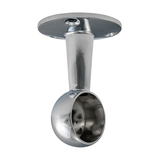 Picture of End Bracket - For Round Tube - Polished Chrome 25mm (Pack of 2)